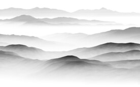 现代 淡雅灰色山水 TiF分层