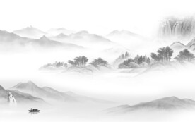 奢雅 最新中式山水 TIF分层