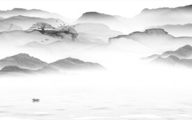 高清 新传灰色山水 TIF分层