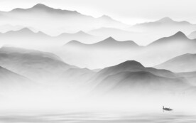 高端 新传灰色山水 TIF分层