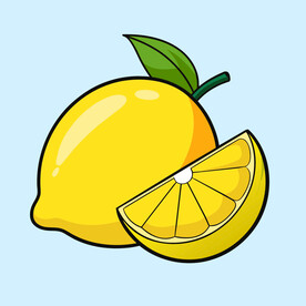 矢量水果美味黄色的柠檬