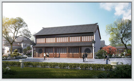 徽派园林效果图