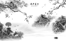 高档 灰色高端墙画 TIf分层