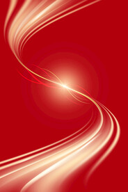 金色闪光动感曲线光轨红色背景