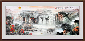 山水画山水风景