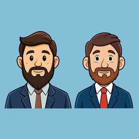 矢量人物职场商务男士男人