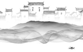 奢雅 灰色高雅山水 TiF分层