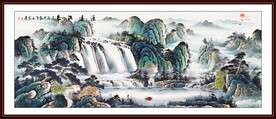 大好河山山水画