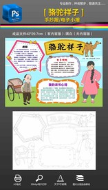 骆驼祥子手抄报小报