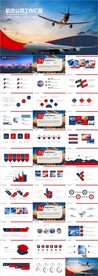 民航局航空公司飞机PPT模板