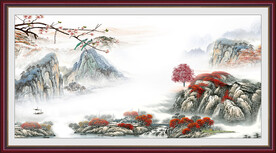 高档 高清大气山水 TiF分层