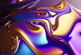 紫色镭射渐变流体动态背景