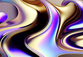 紫色镭射渐变流体动态背景