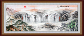 流水生财装饰画