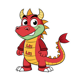 矢量动物中国龙龙人造型