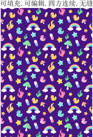 童趣卡通图案 儿童用品花纹