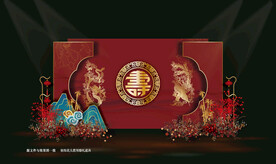 新中式寿宴背景