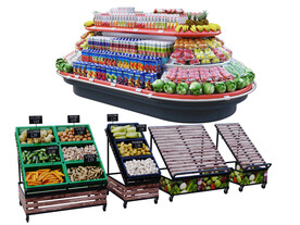 超市便利店蔬菜水果货架组合