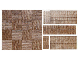 竹编拼接造型组合