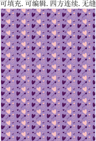 爱心印花  情人节背景 