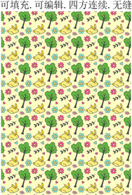 卡通小兔 童趣动物图案