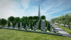 烈士陵园设计案例效果图