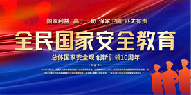 全民国家安全教育日展板