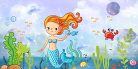 卡通美人鱼