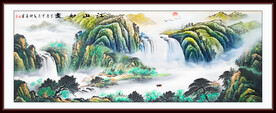 锦绣山河山水画
