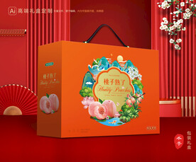 桃子包装 水蜜桃礼盒