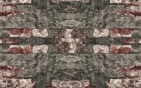 石头砖墙背景墙壁画