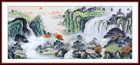 水墨国画山水画