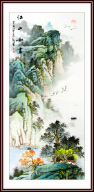 玄关山水画国画