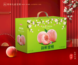 桃子包装 水蜜桃礼盒