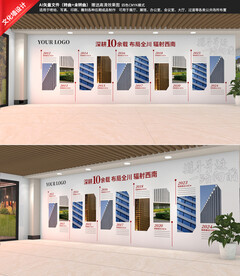 企业历程墙大事记文化墙