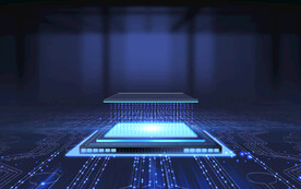 CPU半导体芯片处理器科技海报