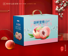 桃子包装 水蜜桃礼盒