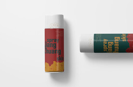 中国传统风化妆品喷雾样机包装