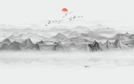 新中式禅意山水画