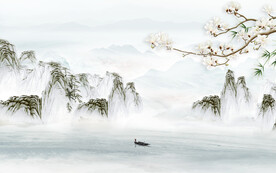 新款 简约客厅山水 TIF分层