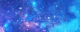 巨幅蓝色星空背景