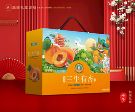 杏包装 黄杏礼盒