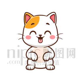 可爱卡通小猫