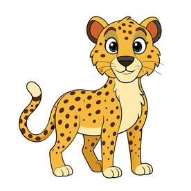 动物可爱的小豹子