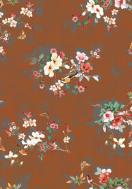 国风国画水墨花