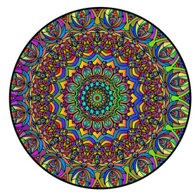 教堂蒂凡尼圆形吊顶图案