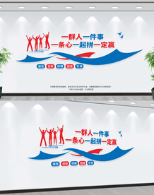 一群人一件事文化墙