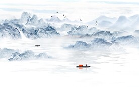 大气 中式意境山水 TIF分层