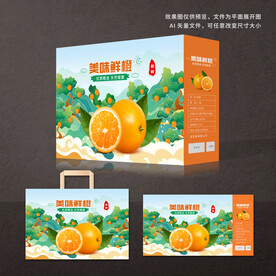 橙子包装礼盒