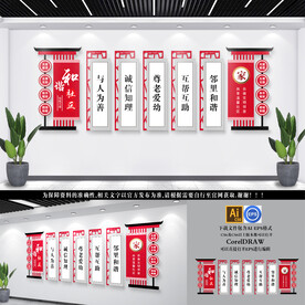 和谐社区文化墙